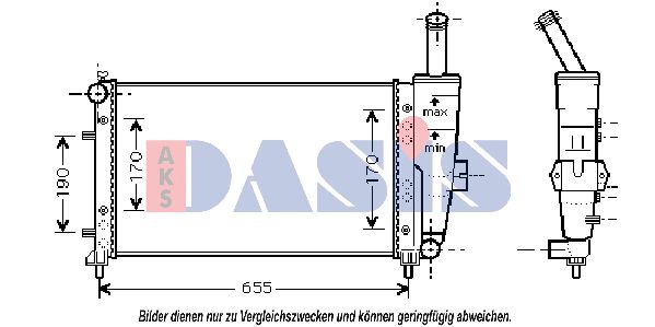 AKS DASIS Radiators, Motora dzesēšanas sistēma 080069N